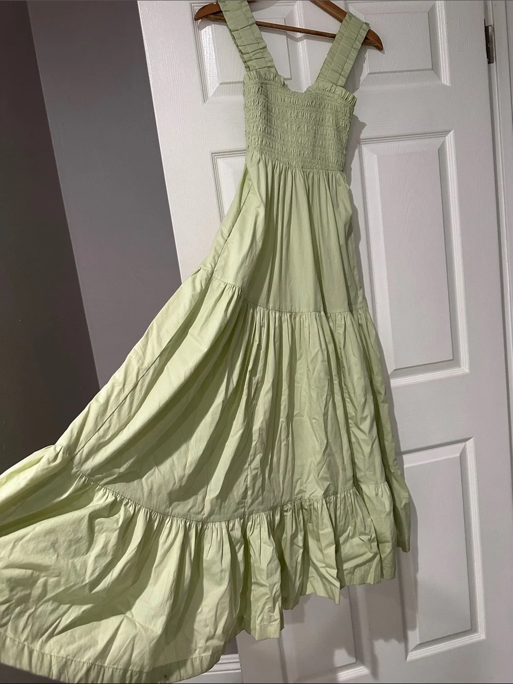 Abercrombie & Fitch Light Green Maxi Dress